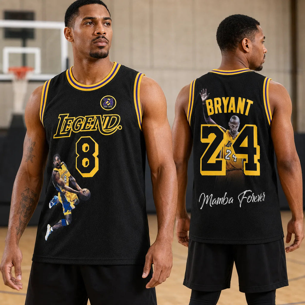 MambaLegend – Mamba Forever #8 #24 Basketball Tribute Jersey