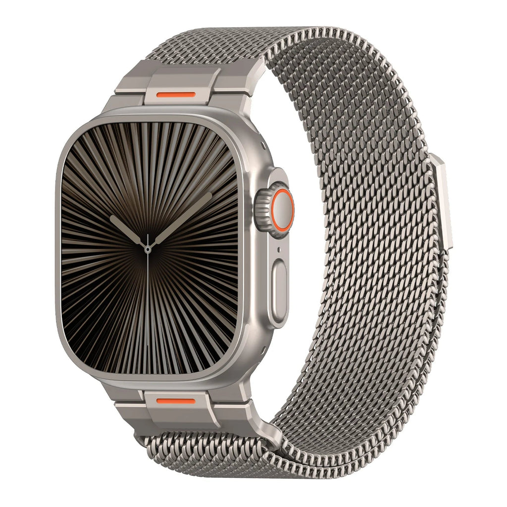 MechaMesh – Magnetic Milanese Loop Band for Apple Watch