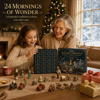 HeritageCountdown – 2026 America 250th Anniversary Christmas Advent Calendar with 24 Decorative Designs