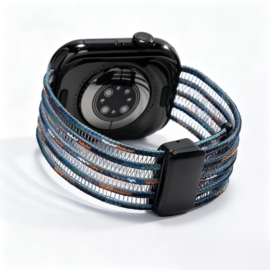 AiryWeave – Breathable Fishnet Silk Band for Apple Watch