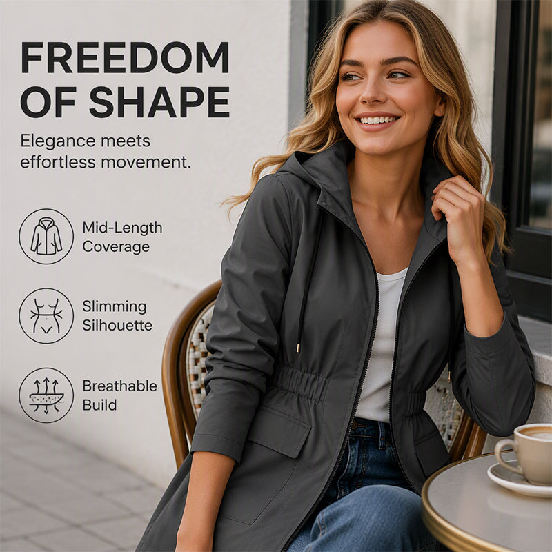 StormVeil – Women's Water-Resistant Hooded Rain Jacket