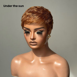 PixieLuxe – Full Lace Pixie Cut Wig in 100% Human Hair