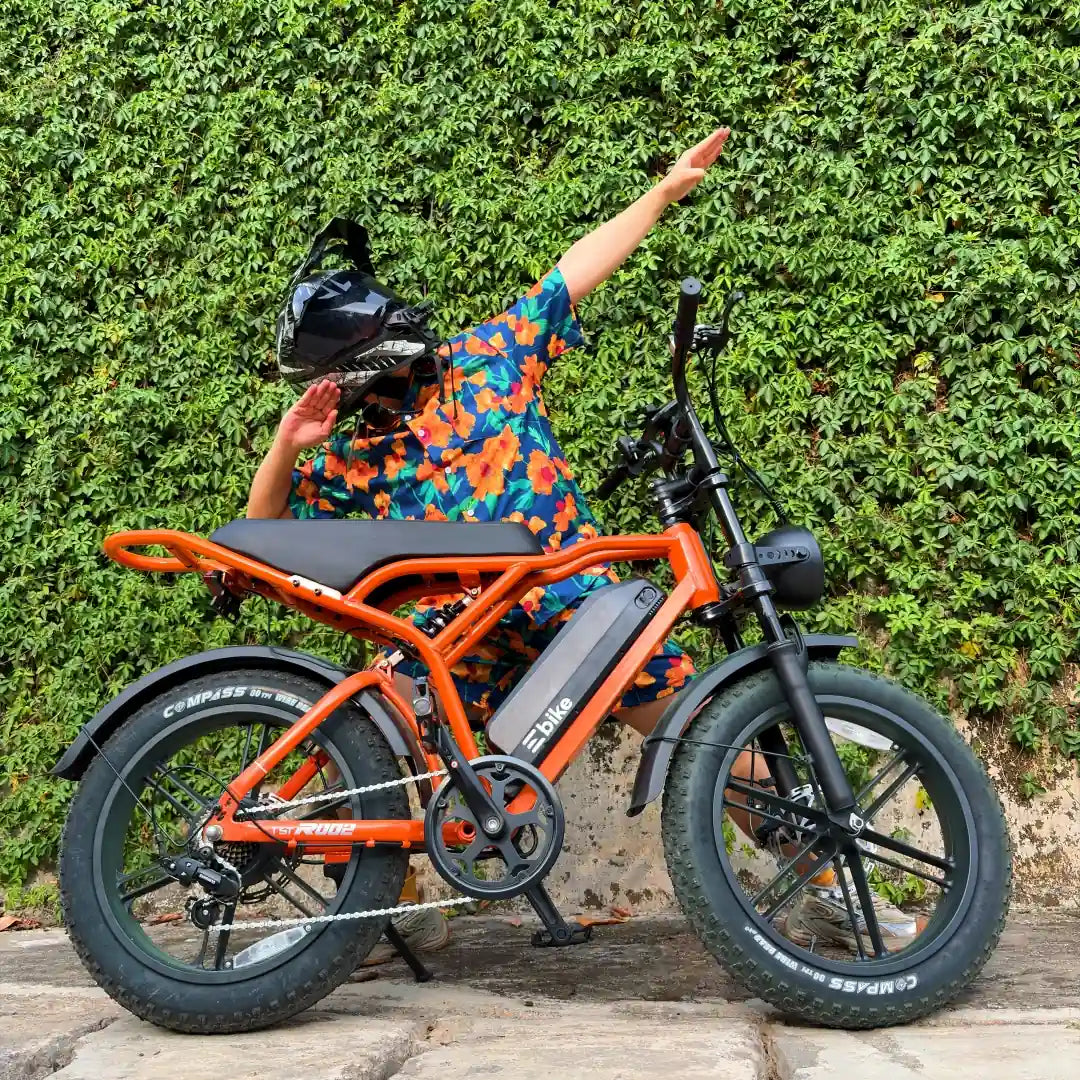 TrailThunder – 1500W Full-Suspension Moped-Style Electric Bike with 20" Fat Tires