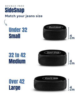 SideSnap – Buckle-Free Elastic Side Belts, Sold in Pairs