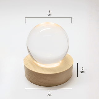 DivineGlow – Laser-Engraved 3D Crystal Deity Night Light with Wooden LED Base