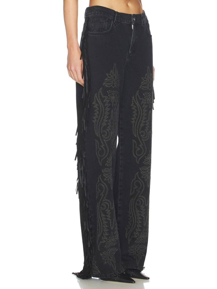 FringeStride – Wide-Leg Jeans