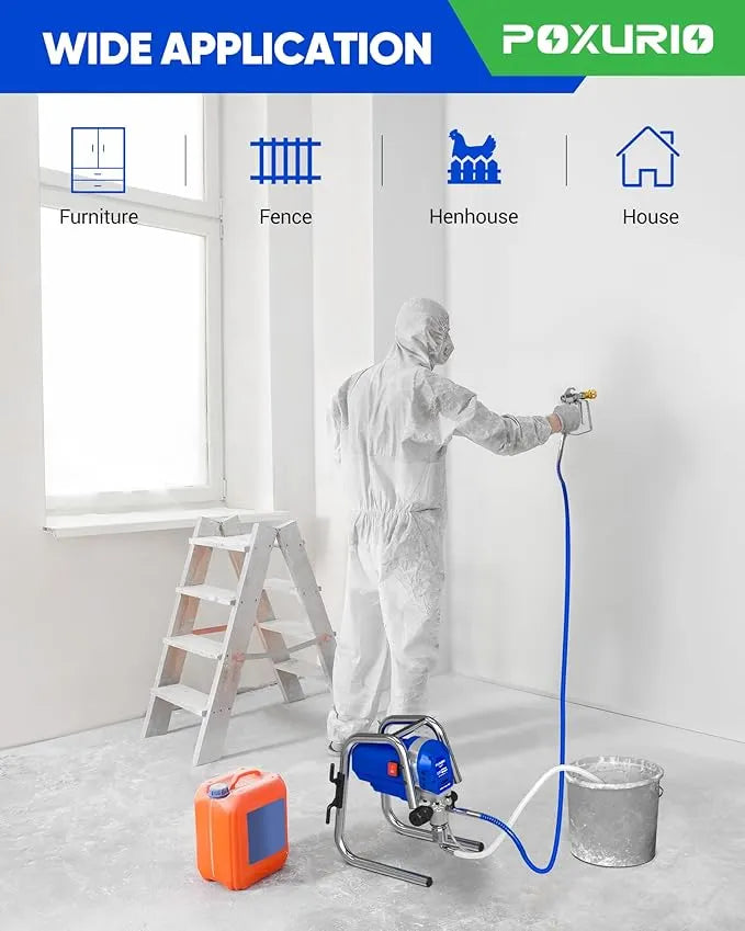 CoatSwift – 1200W 3300PSI Airless Paint Sprayer with Extension Rod and Stand