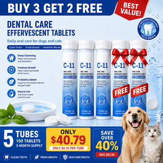SipSmile – Dental Care Effervescent Tablets for Dogs & Cats