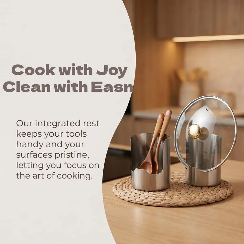 SteelNest – Stainless Steel Utensil Organizer
