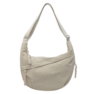 CrescentCarry – 🏆👜 Women's Plain-Color Nylon Crossbody Hobo Bag