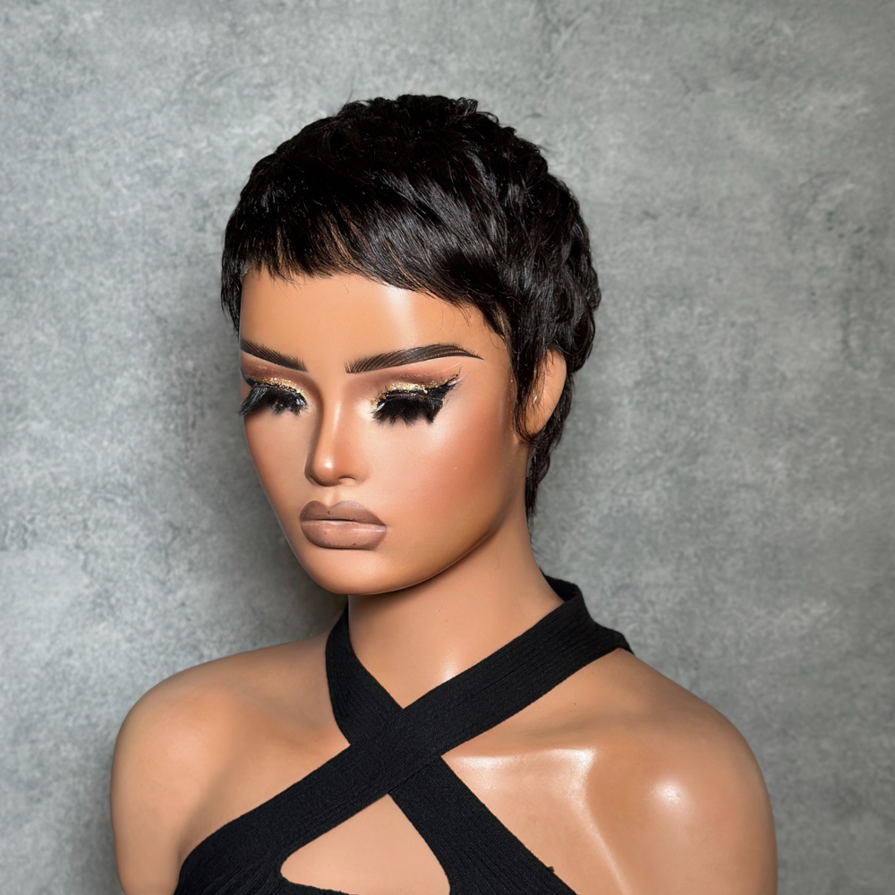PixieLuxe – Full Lace Pixie Cut Wig in 100% Human Hair
