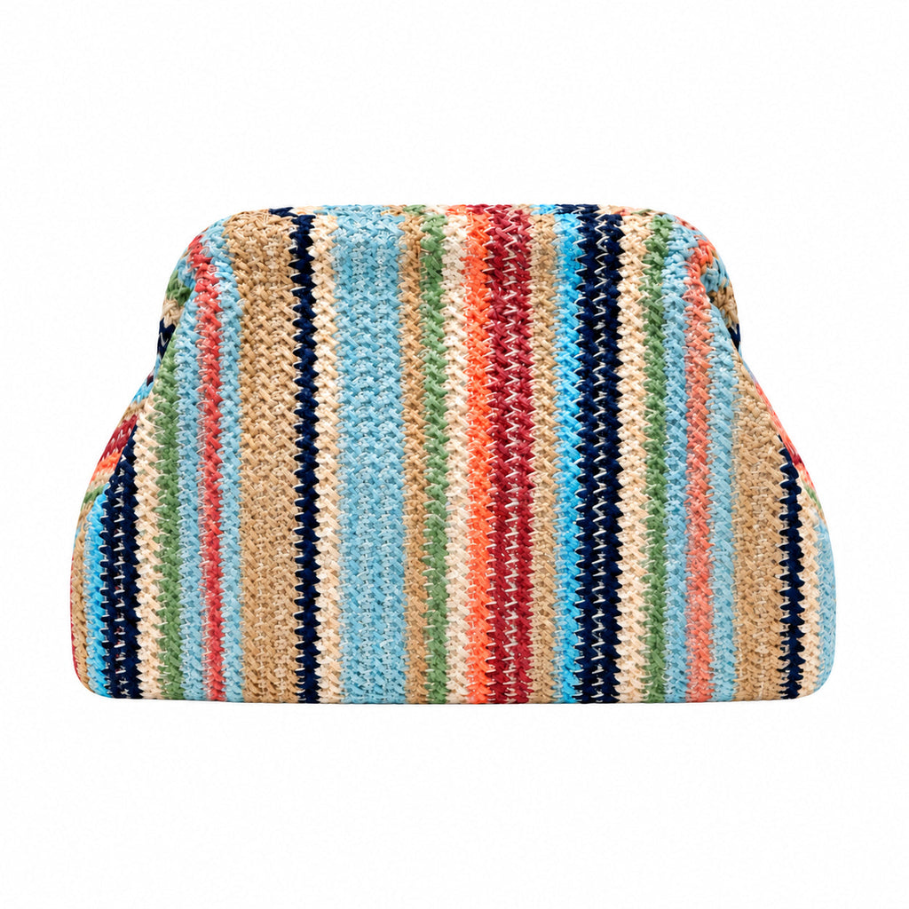 SnapKnit – Snap-Shut Knitted Makeup Bag with Wide Opening