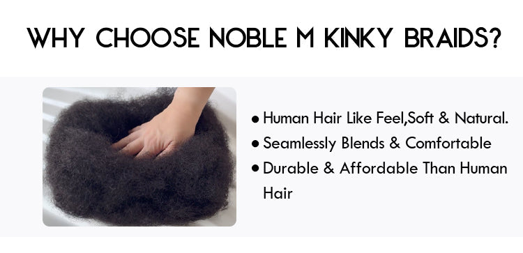 KinkyBlend – Afro Kinky Synthetic Braiding Hair Extensions