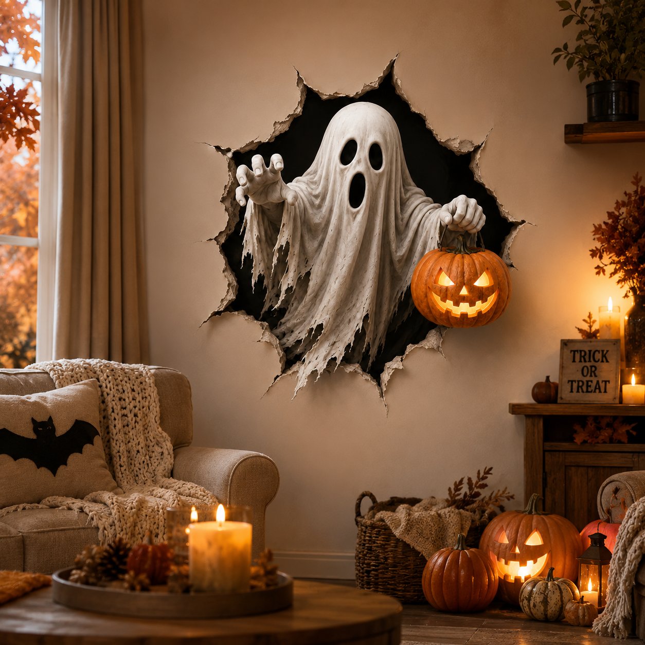 🎃HauntBreak – Halloween 3D Wall Decals
