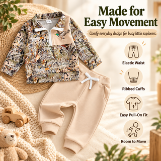 DuckTrail – ✨Toddler Duck Camo Outfit, Easy 2-Piece Style for Little Explorers