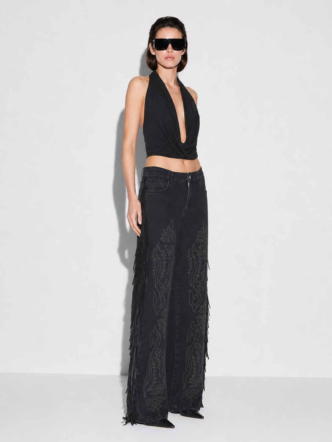 FringeStride – Wide-Leg Jeans