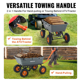HaulMate – Heavy-Duty Poly Garden Dump Cart