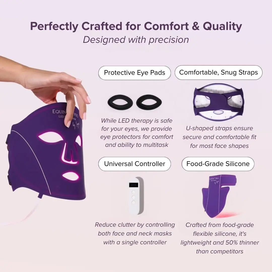 LumaRenew – Equinox™ Pro LED Light Therapy Mask for Face, Neck & Chest