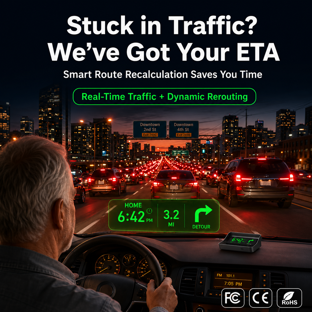 RoadVista – GPS Digital Car Head-Up Display