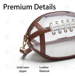 GridironClear – Transparent Football Crossbody Bag 🏈