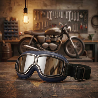 🔥 RetroRide – OTG Vintage Motorcycle Goggles (Fits Over Glasses)