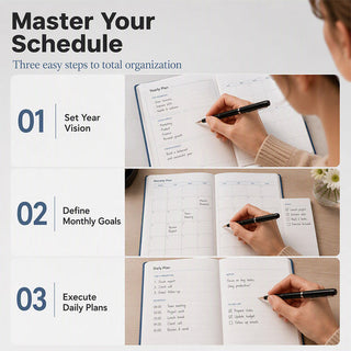 DayClarity – 2027 Minimalist Daily Planner Notebook