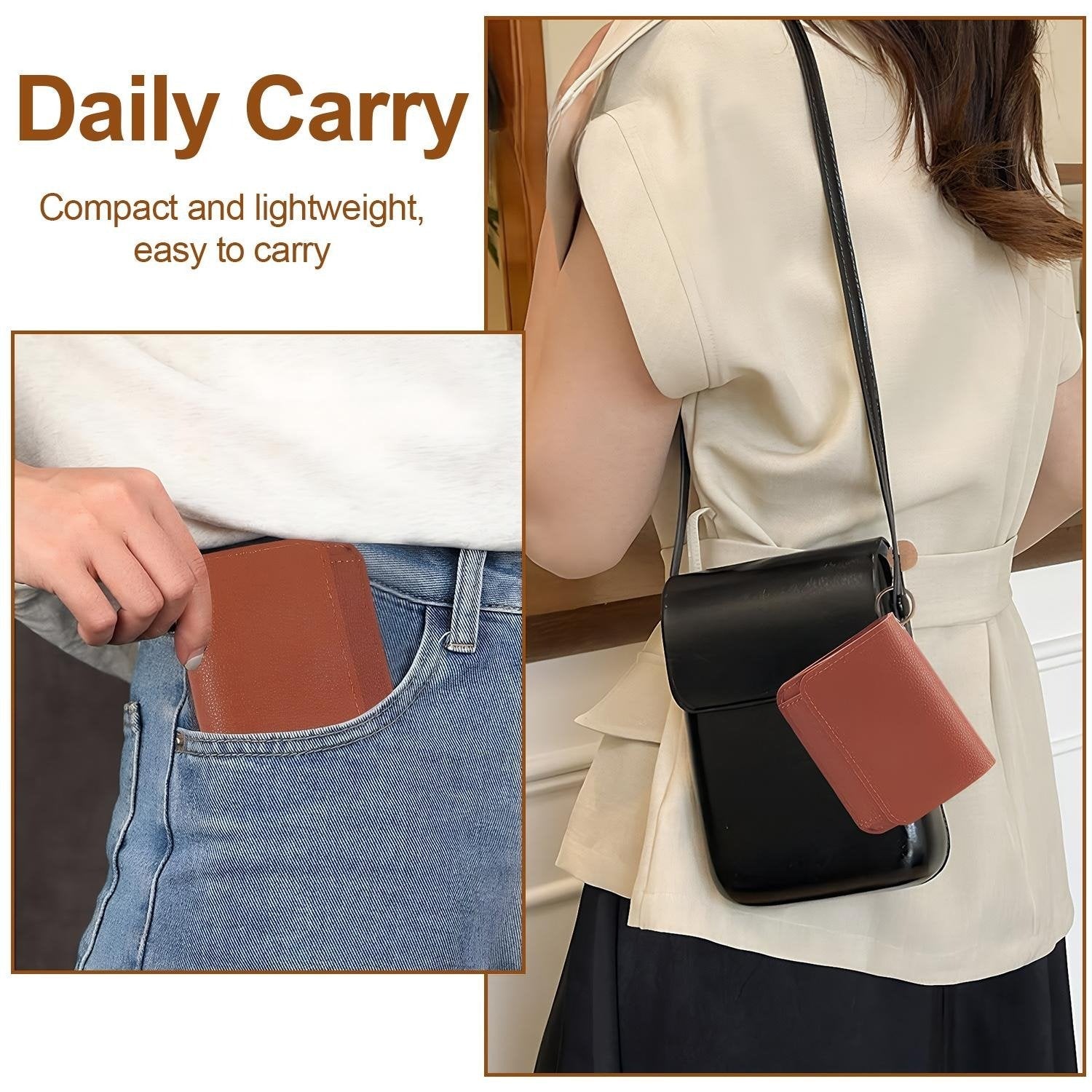 LumaFold – RFID Leather Short Wallet with Coin Pocket