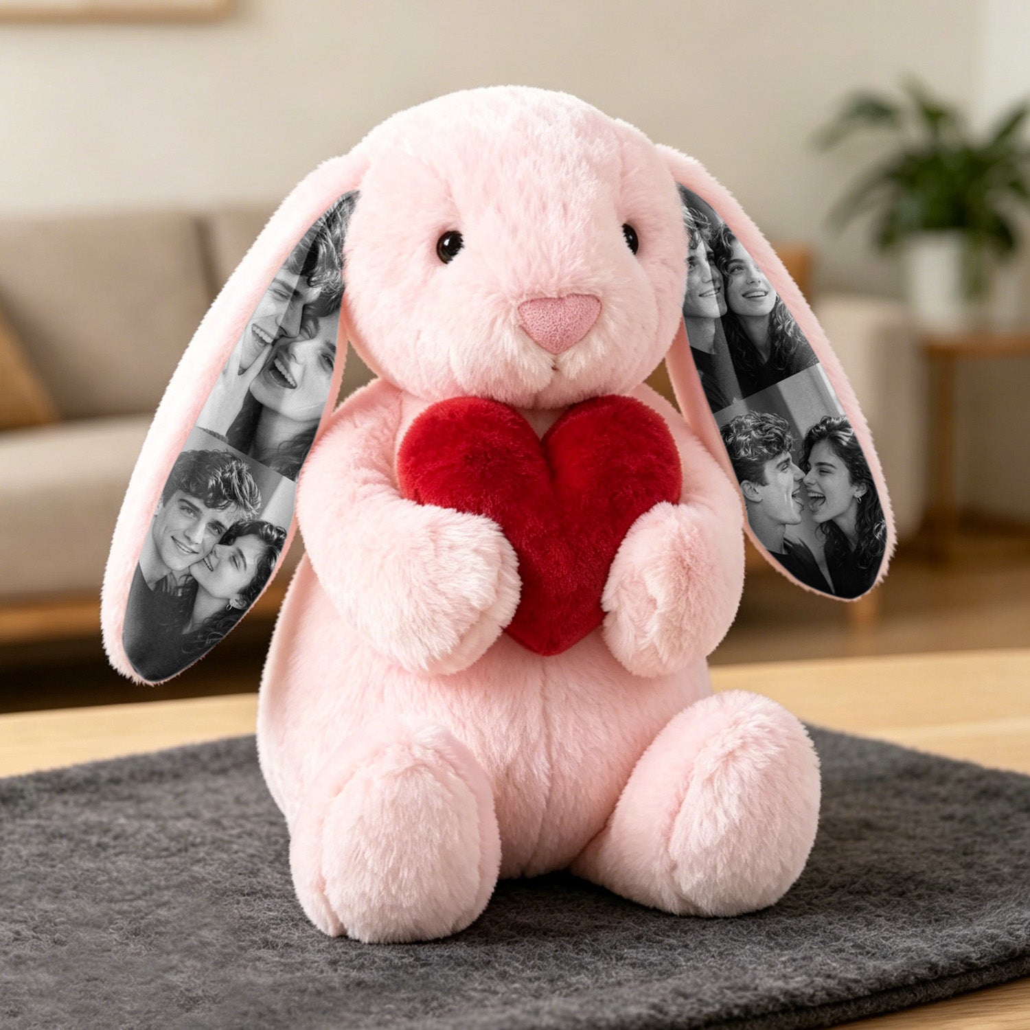 EarMemories – Custom Photo Bunny Plush with Hidden Picture Ears