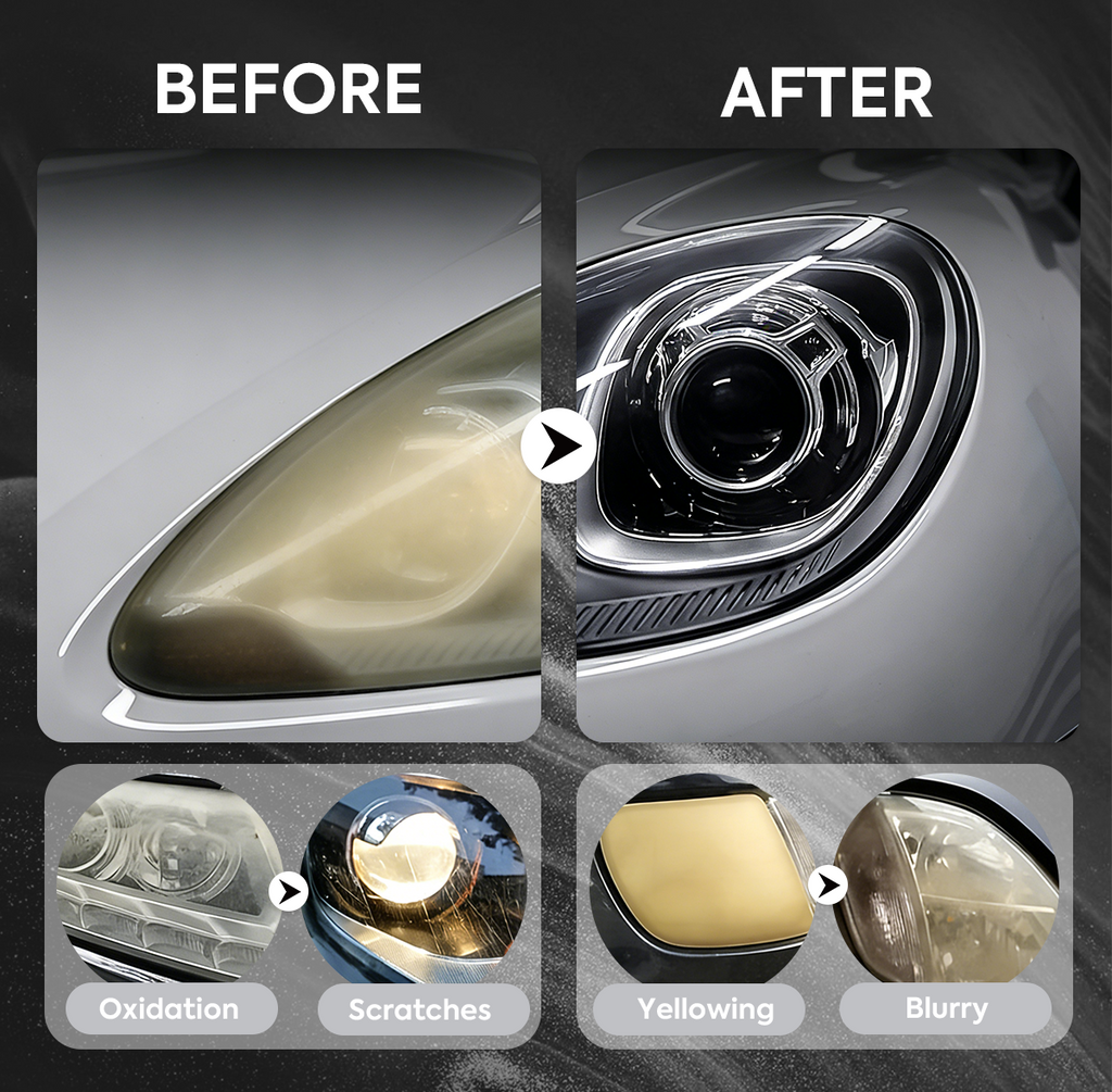 ClearBeam Headlight Restorer – Oxidation & Yellowing Removal Polish Kit