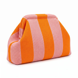 SnapKnit – Snap-Shut Knitted Makeup Bag with Wide Opening