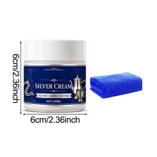 SilverRevive – Professional Instant-Restoration Silver Polishing Cream with Towel