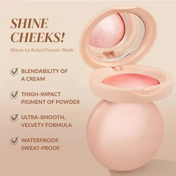 BloomGlow – Baked Highlighting Powder Blush