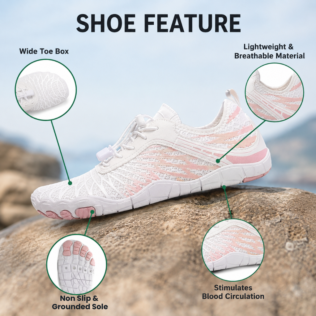 EarthStride – Grounding Barefoot Shoes with Copper Sole and Wide Toe Box