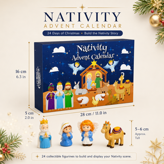 NativityNest – 25-Piece Nativity Advent Calendar for Kids