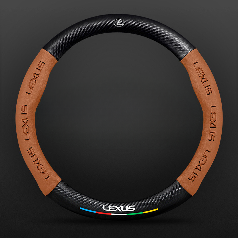 SuedeGrip – Carbon Fiber Suede Steering Wheel Cover, Anti-Slip & Wear-Resistant