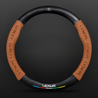 SuedeGrip – Carbon Fiber Suede Steering Wheel Cover, Anti-Slip & Wear-Resistant