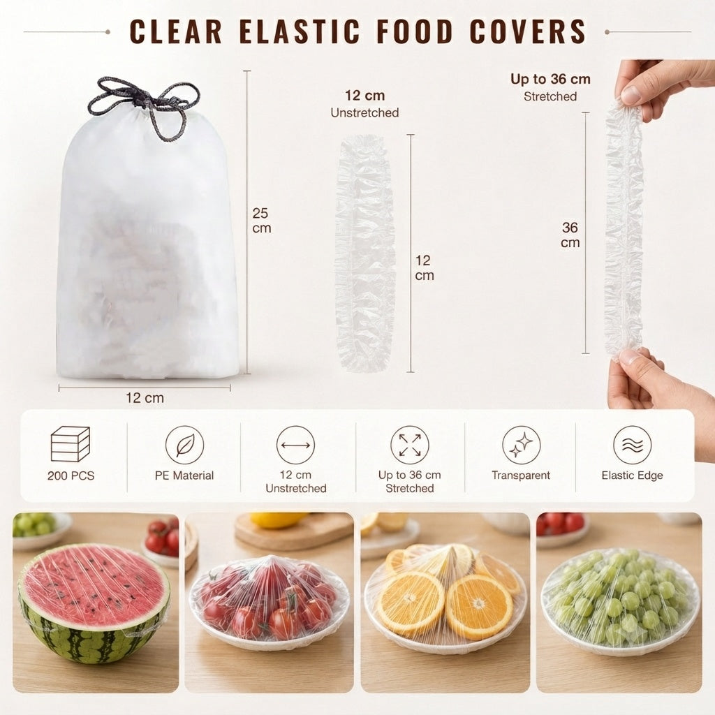 StretchSeal – Clear Elastic Food Covers for Bowls & Plates