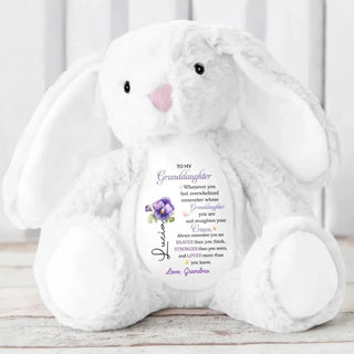BraverBunny – Personalized Granddaughter Keepsake Plush