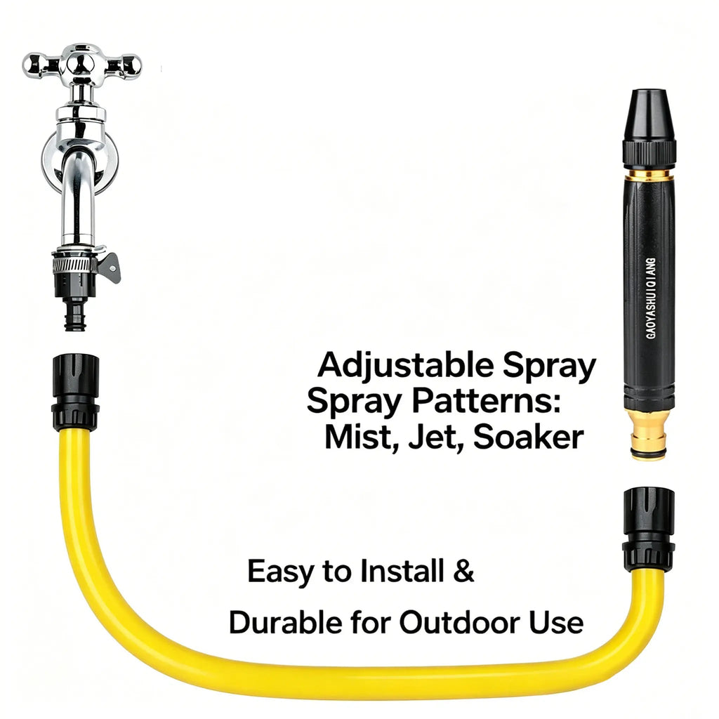 🔫JetEase – High-Pressure Car Wash Water Gun with Booster Nozzle