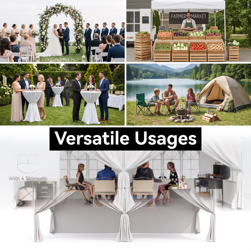 ShadeHaven – Heavy-Duty Pop-Up Canopy Tent with Removable Sidewalls