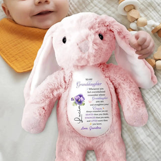 BraverBunny – Personalized Granddaughter Keepsake Plush