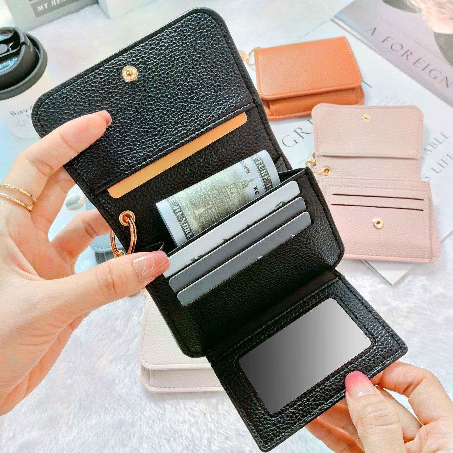 LumaFold – RFID Leather Short Wallet with Coin Pocket