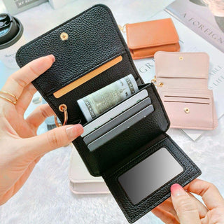 LumaFold – RFID Leather Short Wallet with Coin Pocket