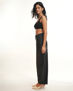 BarrelBloom – High-Rise Barrel Cut Wide-Leg Denim