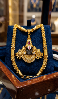 VenkataAura – Traditional Venkateshwara Gold-Tone Pendant