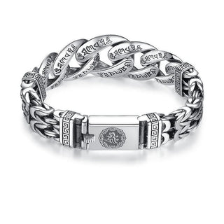 MantraLink – Men's Retro Six-Syllable Mantra Bracelet