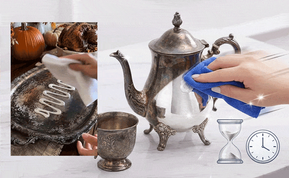 SilverRevive – Professional Instant-Restoration Silver Polishing Cream with Towel