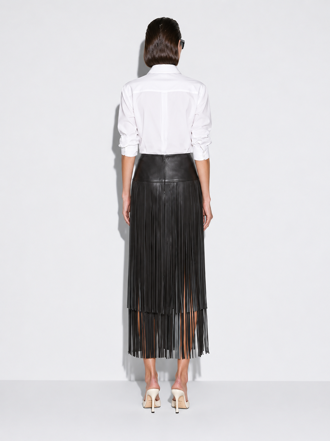 FringeMotion – Davina Tiered Fringe Skirt
