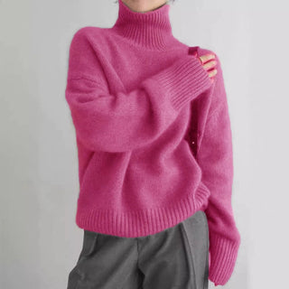 CommuteCozy – Women's Cashmere Turtleneck Sweater