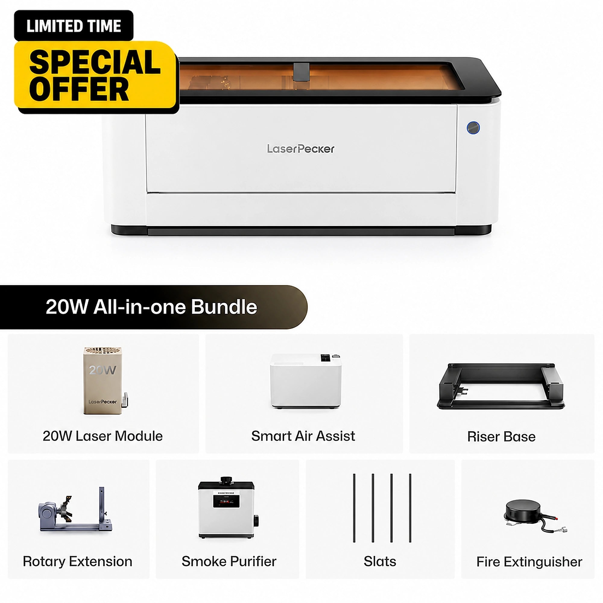 LaserCraft – LaserPecker LX2 All-in-One Laser Cutter